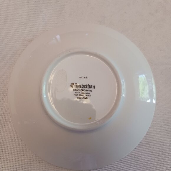 Limited edition Birks Elizabethan Black teacup and saucer EUC - Picture 6 of 6